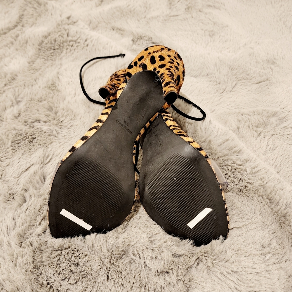 Steve Madden Fur Leopard Print Heel - image 3